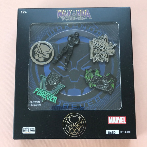 Marvel Black Panther Wakanda Forever Enamel 5 Pins - Picture 10 of 11
